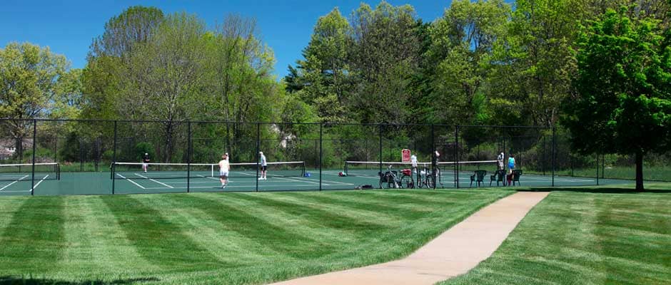 Tennis courts at Huckins Farm, Bedford, MA